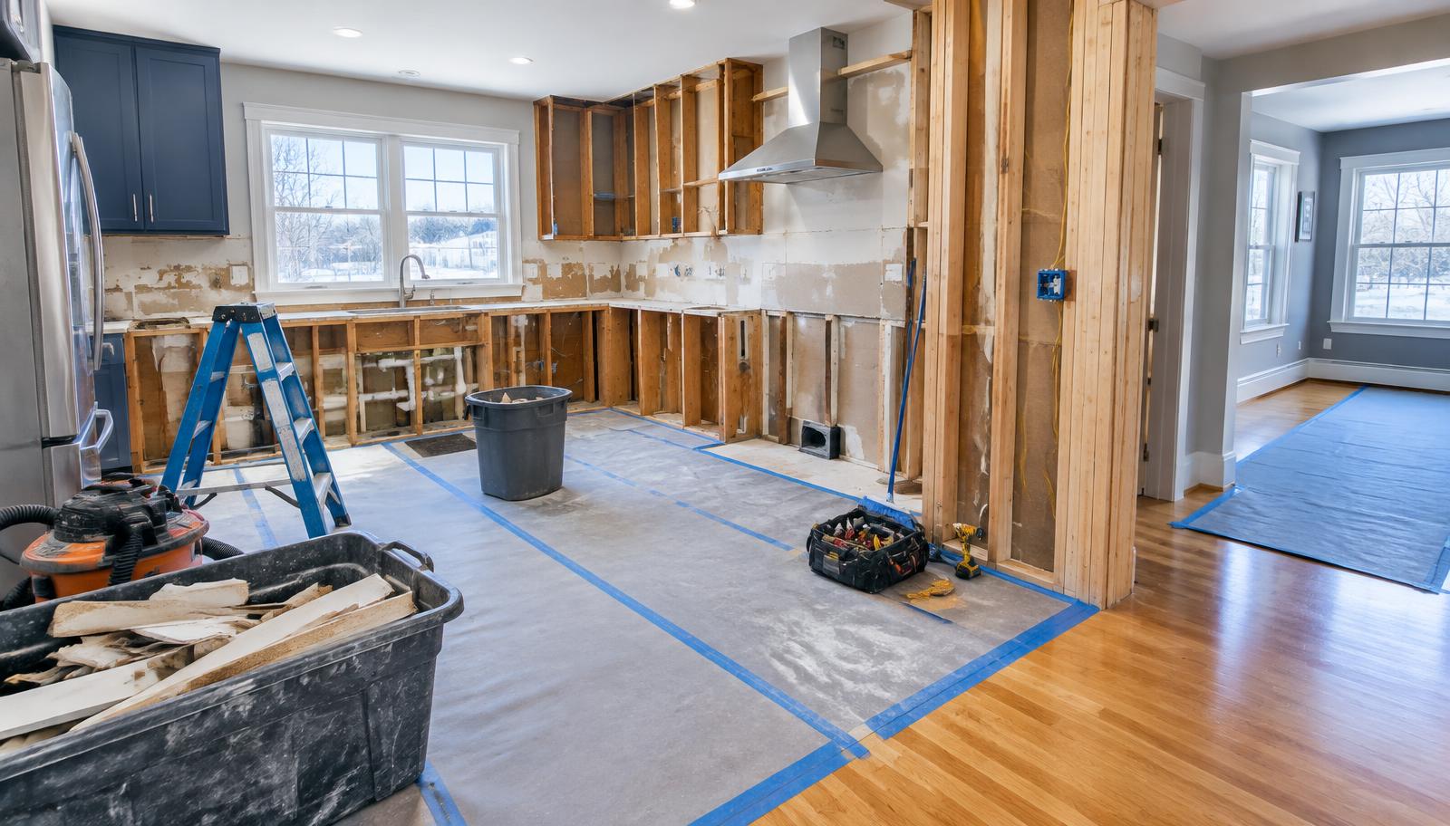 Kitchen Demolition work area